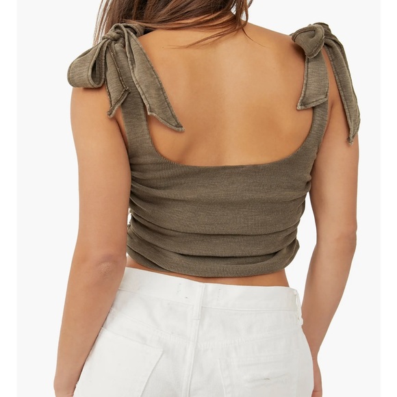 Free People Boulevard Cotton Crop Top NWTGS - Picture 2 of 8